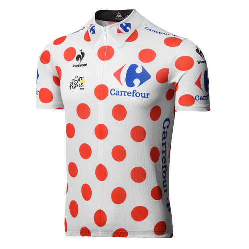2017 Abbigliamento Ciclismo Tour de France Bianco e Rosso Manica Corta e Salopette
