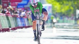 Filippo Ganna vince la cronometro della decima tappa della Vuelta a España